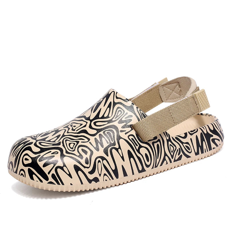 STRONGSHEN Men Sandals Camouflage EVA Slippers Garden Platform Sandals Summer Couple Sneakers Outdoor Flip Flops Home Clogs