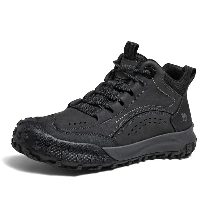 GOLDEN CAMEL Hiking Shoes Waterproof Outdoor Male Sneakers Military Tactical Boots Leather Trekking Shoes for Men 2023 Autumn