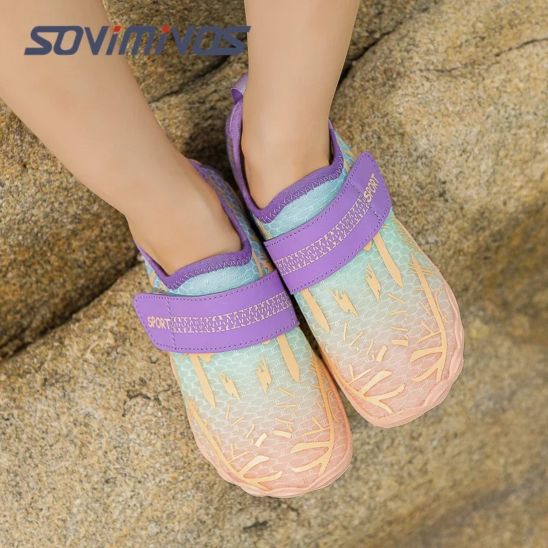 Summer Kids Shoes Children Sneakers Boys Breathable Hollow Mesh Casual Sneaker Flat School Running Sports Shoes for Girls Tennis