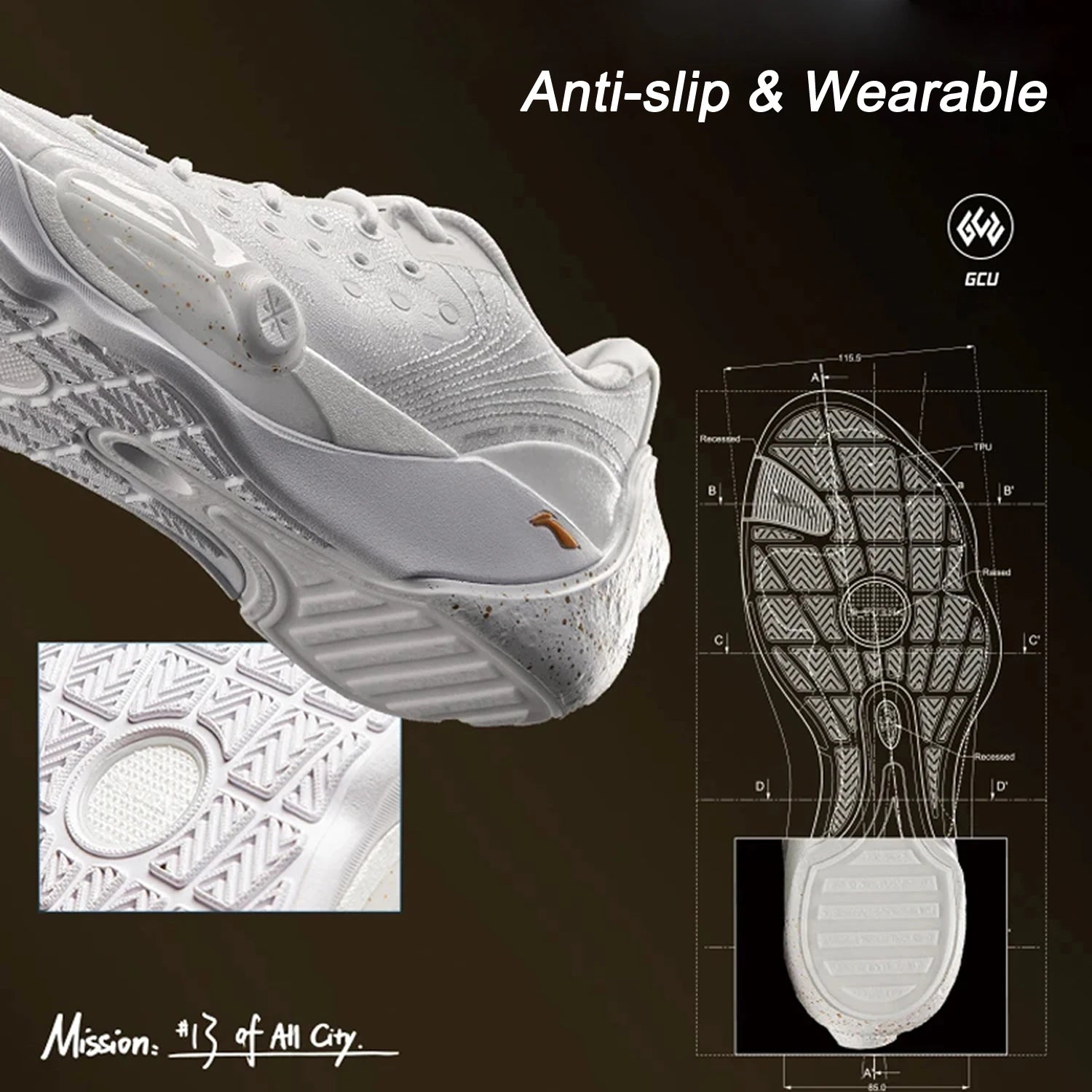 Li-Ning Men WADE ALL CITY 13 Professional Basketball Shoes BOOM  Cushion Wearable Anti-slip LiNing Stable Sneakers ABAV017