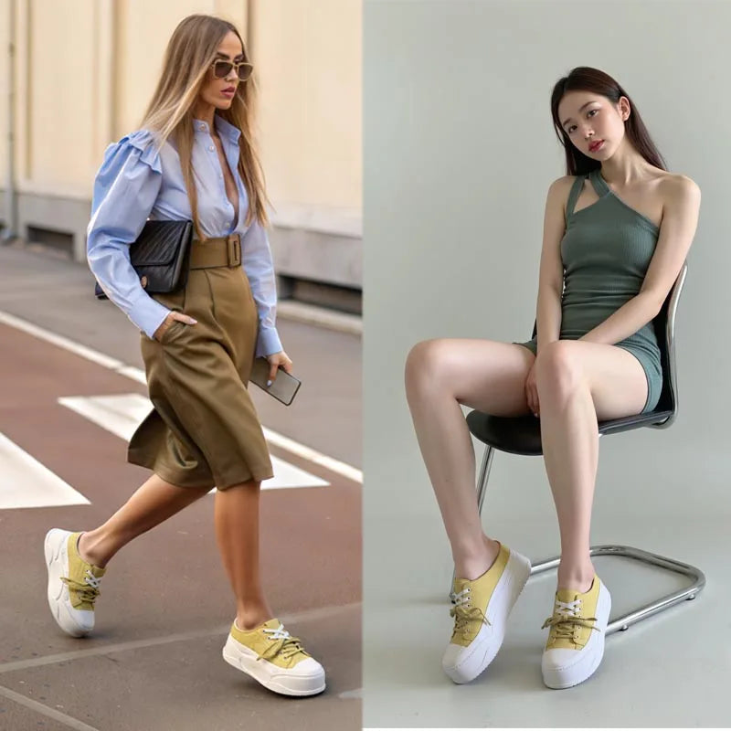 Fujin 8cm Women Microfiber Leather Sandals Summer Air Mesh Sneaker Shoes Mules Shoes Slippers Platform Wedge Flats Women Slides