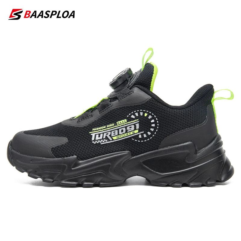 Baasploa Children Walking Shoes New Casual Mesh Lightweight Breathable Sneakers ﻿Kids Outdoor Fashion Non-slip Running Shoes