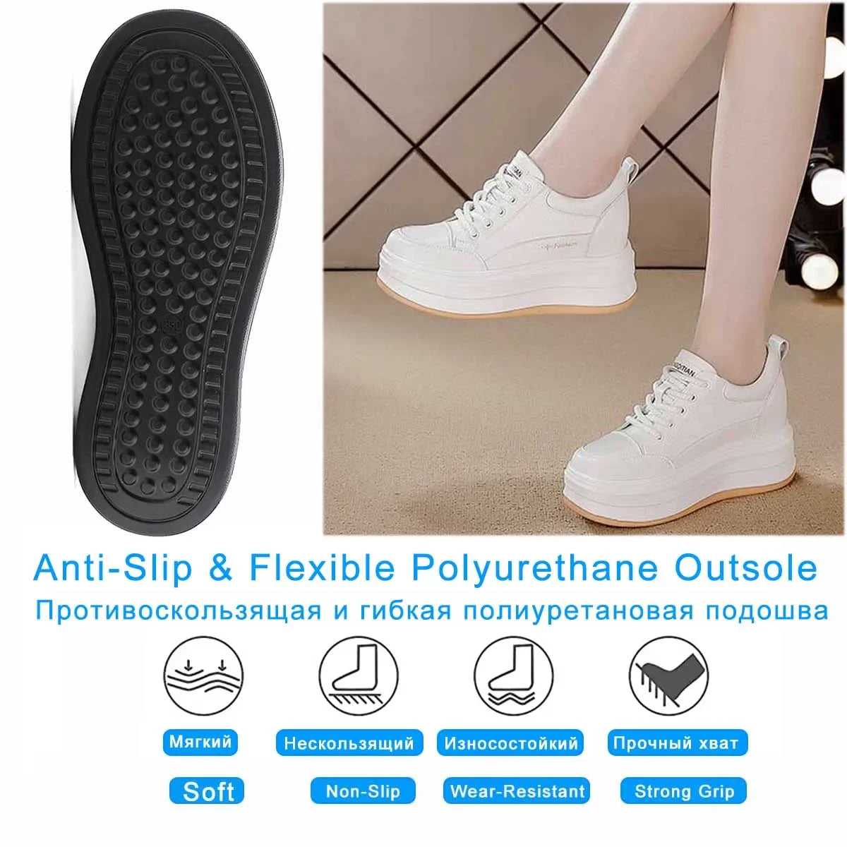 Fujin 8cm Genuine Leather Vulcanize Summer High Brand Comfy Chunky Sneaker Loafer Spring Autumn Platform Vulcanize Women Shoes