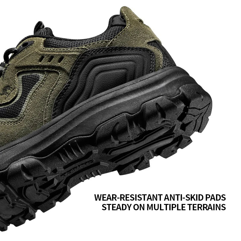 GOLDEN CAMEL Men's Hiking Shoes Wear-resistant Non-slip Outdoor Sneakers Comfortable Casual Sports Shoes for Men 2025 Autumn New