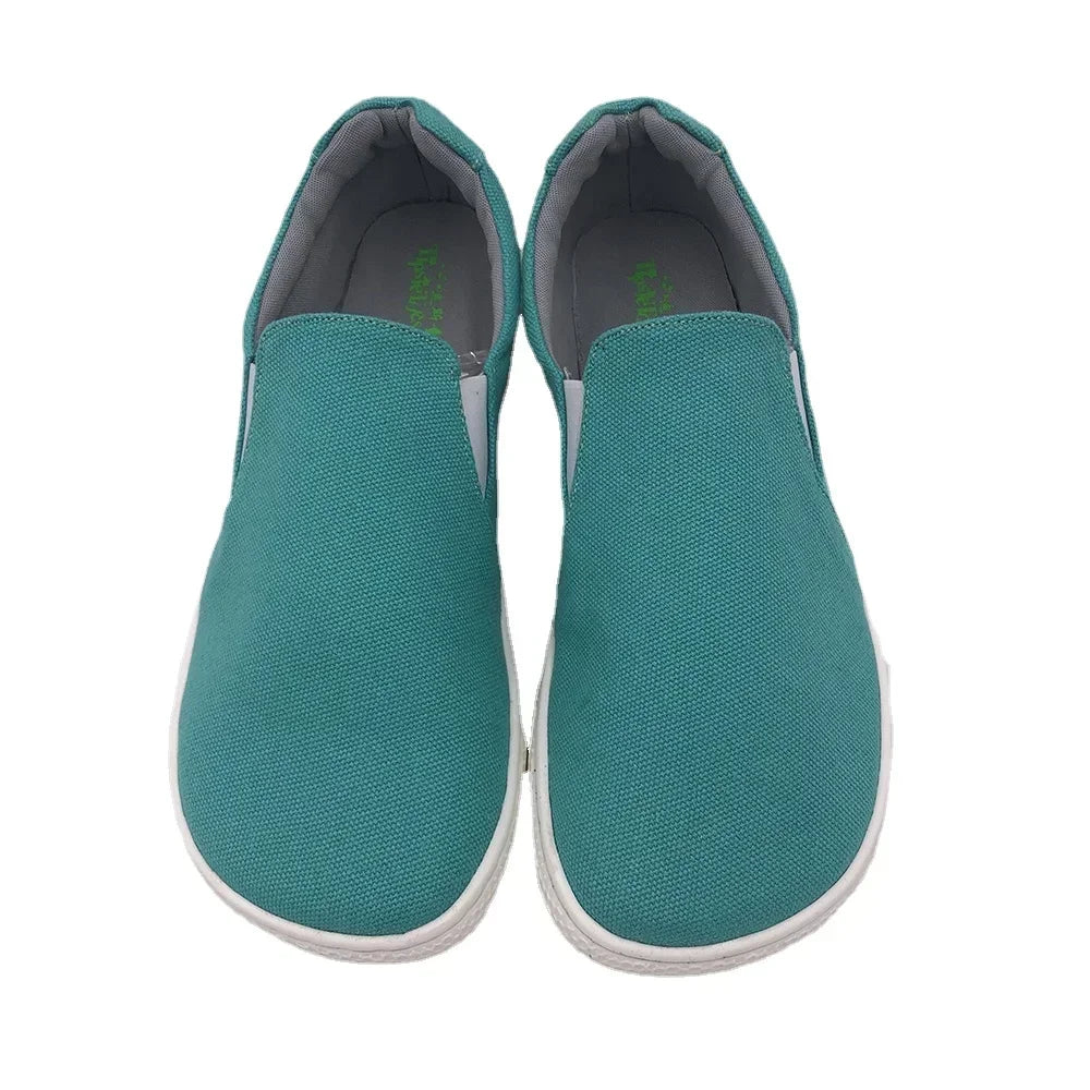 Tipsietoes 2025 Spring Barefoot Canvas For Women With New Flat Soft Zero Drop Sole Wider Toe Box Light Weight Minimalist