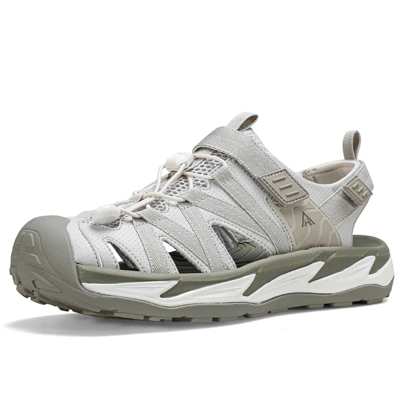 HUMTTO Chaussures de pataugeoire à séchage rapide pour hommes, chaussures de randonnée respirantes, sandales d'été pour hommes, chaussures de plage en plein air, baskets aquatiques antidérapantes pour hommes