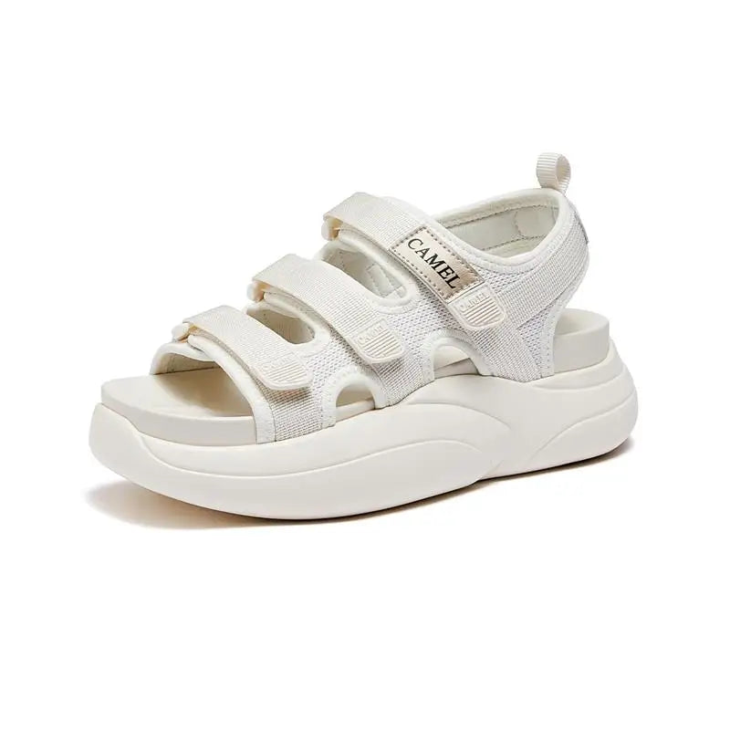 GOLDEN CAMEL Women's Summer Sandals Thick-soled Beach Sandal Ladies Shoes for Women Slippers Outerwear Fashion Heightening 2025