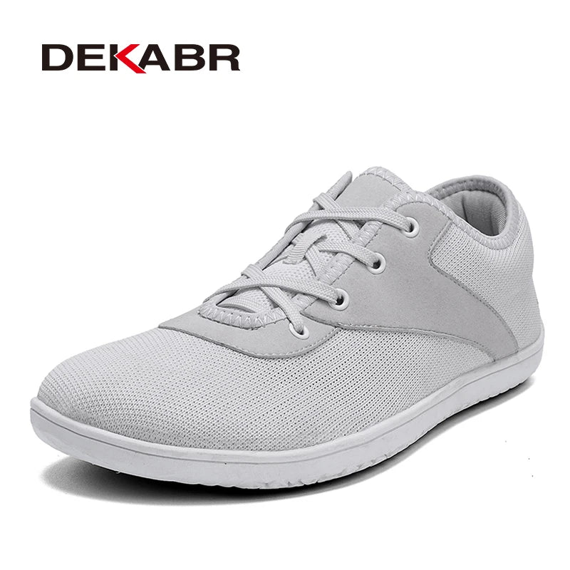 DEKABR New Couple Shoes New Style Flying Weaving Breathable Basic Lace Up Pedaling Lazy Summer Casual Sneakers