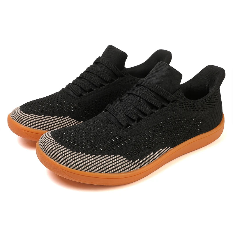Men Women Slip On Mesh Wide Toe Shoes Minimalist Barefoot Zero Drop Wide Box Flat Shoes Casual Flats Plus Big Size 51 52 53 54