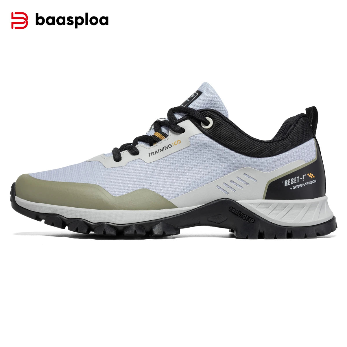 Baasploa Man Non-slip Sneakers Wear-Resistant Hiking Shoes Men Outdoor Waterproof Sneaker Light Male Walking Shoes