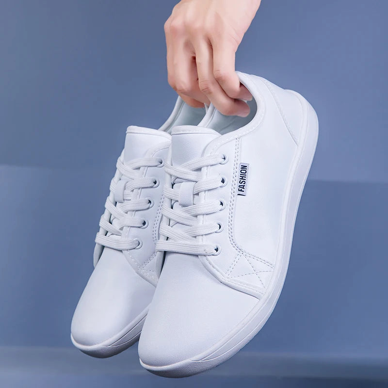 New Minimalist Shoes for Men Women Wide Toe Barefoot Zero Drop Shoes Casual Artificial Leather Lightweight Walking Sneakers