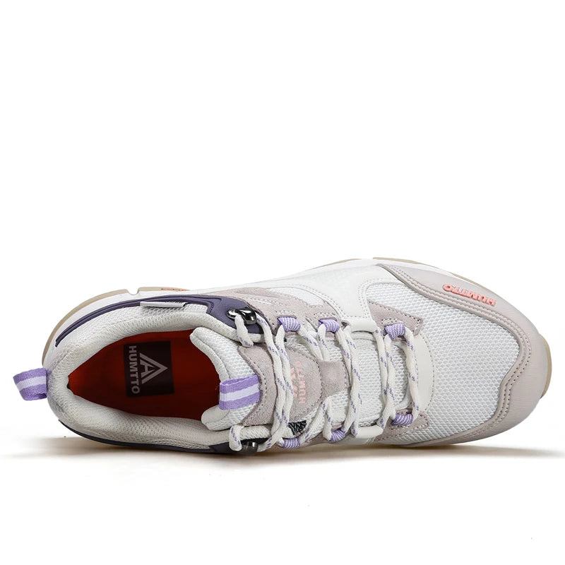 HUMTTO Waterproof Shoes for Women Outdoor Womens Hiking Shoes Luxury Designer Breathable Sports Trekking Climbing Sneakers Woman