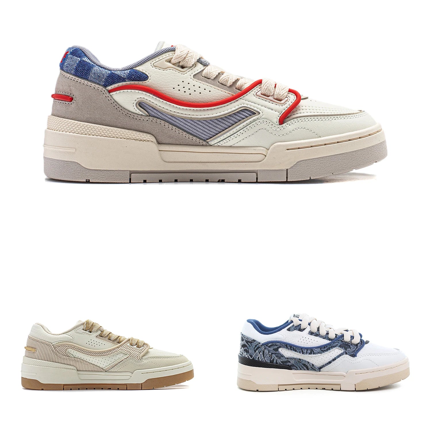 Li-Ning Women 001 BTC Classic Lifestyle Shoes DUAL CUSHION Comfortable LiNing Retro Soft Sport Shoes Leisure Sneakers AGCU036