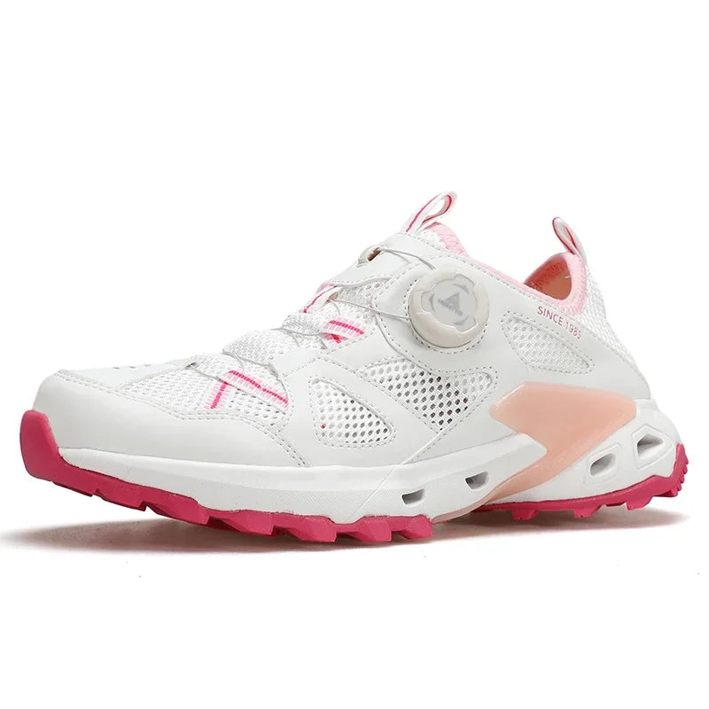 HUMTTO Water Shoes Women Outdoor Breathable Mesh Hiking Sneakers Summer Trail Running Shoes for Camping Women's Walking Sneaker