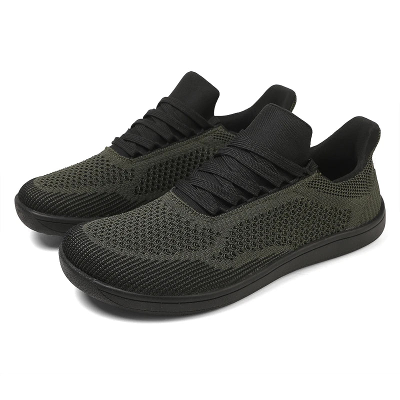 Men Women Slip On Mesh Wide Toe Shoes Minimalist Barefoot Zero Drop Wide Box Flat Shoes Casual Flats Plus Big Size 51 52 53 54