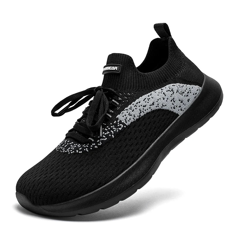 HOBIBEAR Wide Toe Running Shoes Men Woman Comfortable Travel Sneakers Breathable Lace-Up Non Slip Walking Shoes