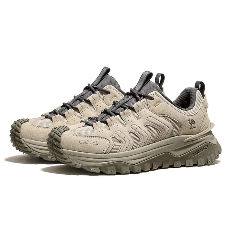 GOLDEN CAMEL Hiking Shoes Women and Men Thick-soled Sports Sneakers Non-slip Wear-resistant Cross-country Trekking Shoes for Men