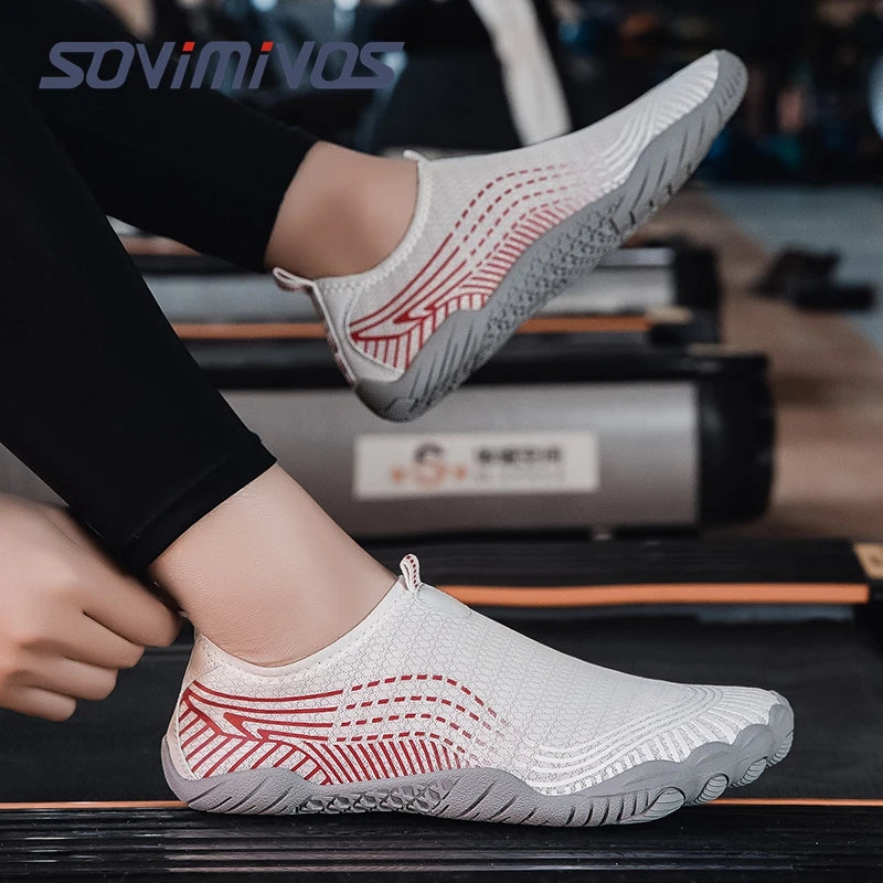 Unisex Barefoot Shoes for Men Women Wide Toe Beach Walking Sneakers Zero Drop Outdoor Elastic Band Running Beach Slipper Sandals