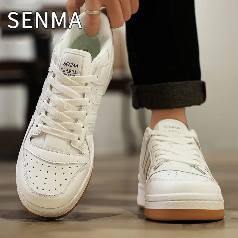 Chaussures SENMA pour hommes et femmes, légères et confortables, idéales pour le skateboard, le sport, la marche, le jogging et le tennis.
