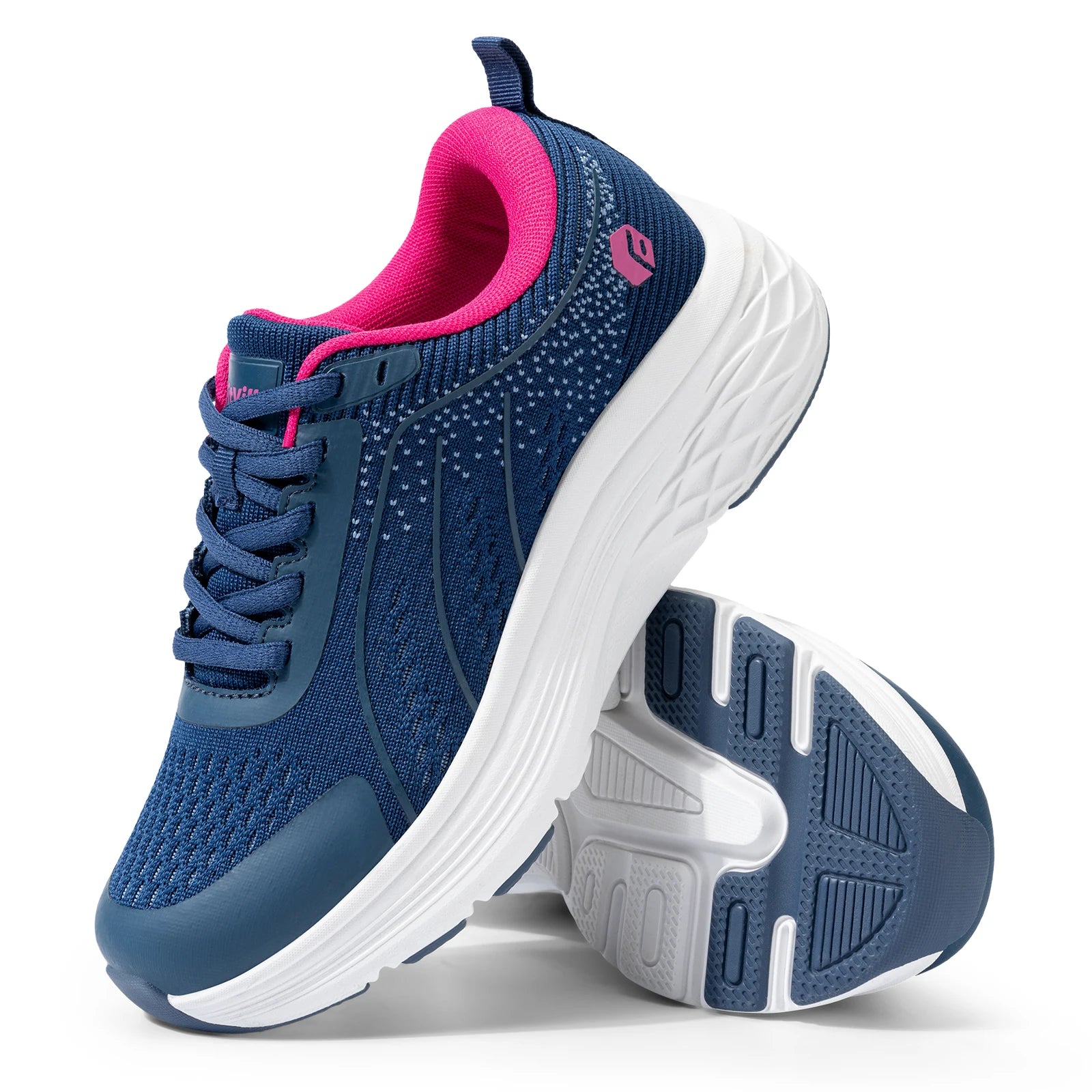 FitVille Women's Shoes Wide Width Lightweight Sneakers for Women Wide Width for Flat Foot Plantar Fasciitis Heel Pain Relief