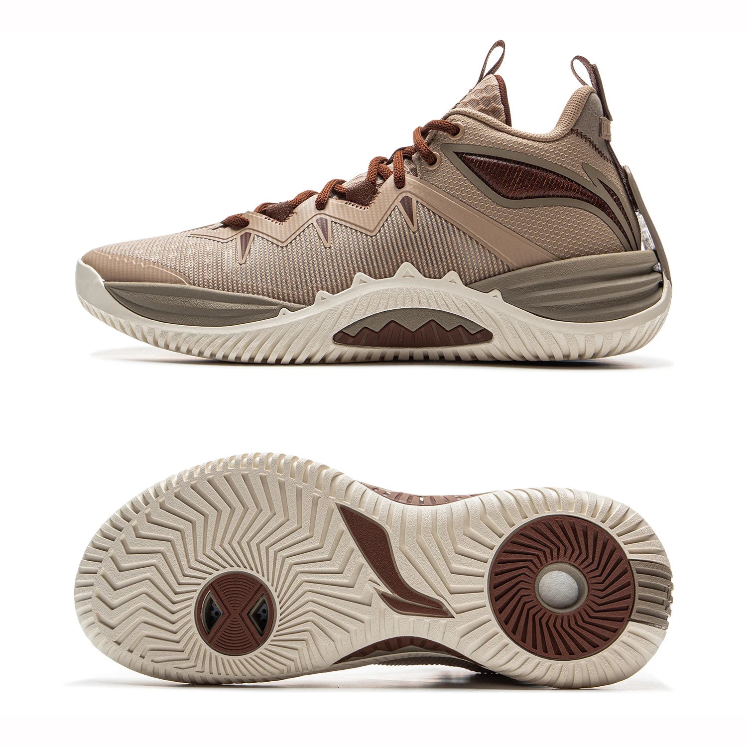 Li-Ning Men BADFIVE STORM 2025 Outdoor Basketball Shoes BOOM Cushioning TUFF OS Wearable LiNing Sports Sneakers ABFV017