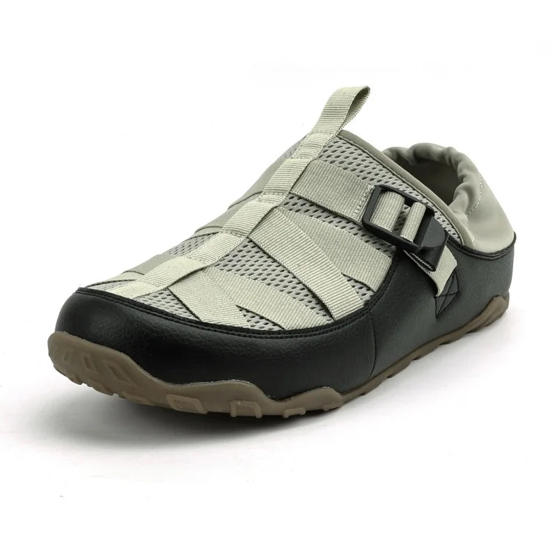 STRONGSHEN Men Casual Shoes Fashion Breathable Slippers Summer Half Slippers Non Slip Height Increase Shoes Classic Clogs Shoes