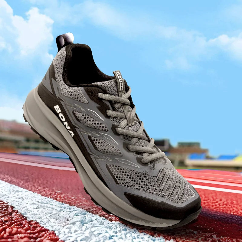 BONA designer new sneakers men comfort sneakers men anti-slip running shoes