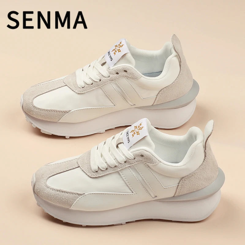 SENMA Thick Soled Casual Shoes Couple's Skate Shoes Lightweight Women's Sports Shoes Men's Sneakers Tennis shoes Running Shoes