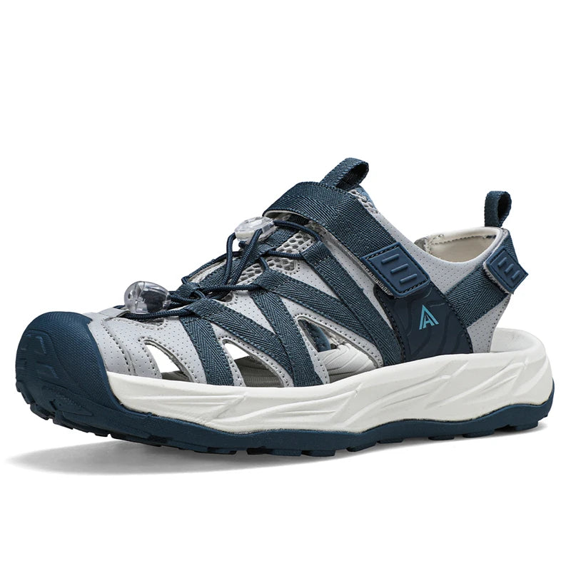 HUMTTO Chaussures de pataugeoire à séchage rapide pour hommes, chaussures de randonnée respirantes, sandales d'été pour hommes, chaussures de plage en plein air, baskets aquatiques antidérapantes pour hommes