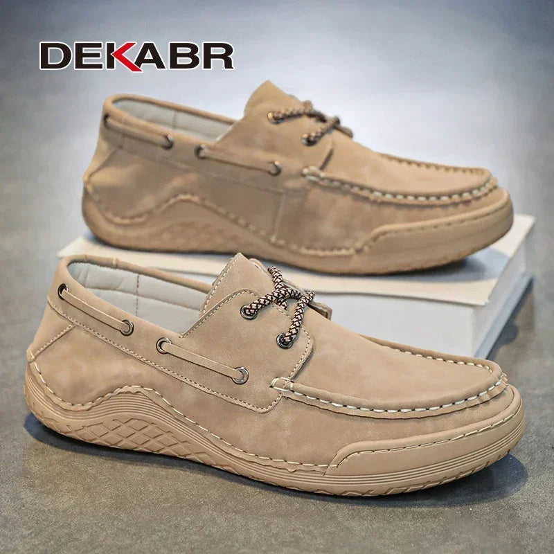 DEKABR 2025 New Style Fashion Breathable Octopus Men's Loafers Shoes Anti-Slip Office Leisure Shoes Big Size 38-46