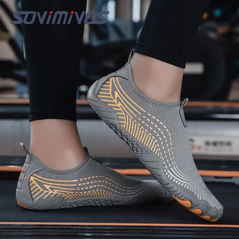 Unisex Barefoot Shoes for Men Women Wide Toe Beach Walking Sneakers Zero Drop Outdoor Elastic Band Running Beach Slipper Sandals