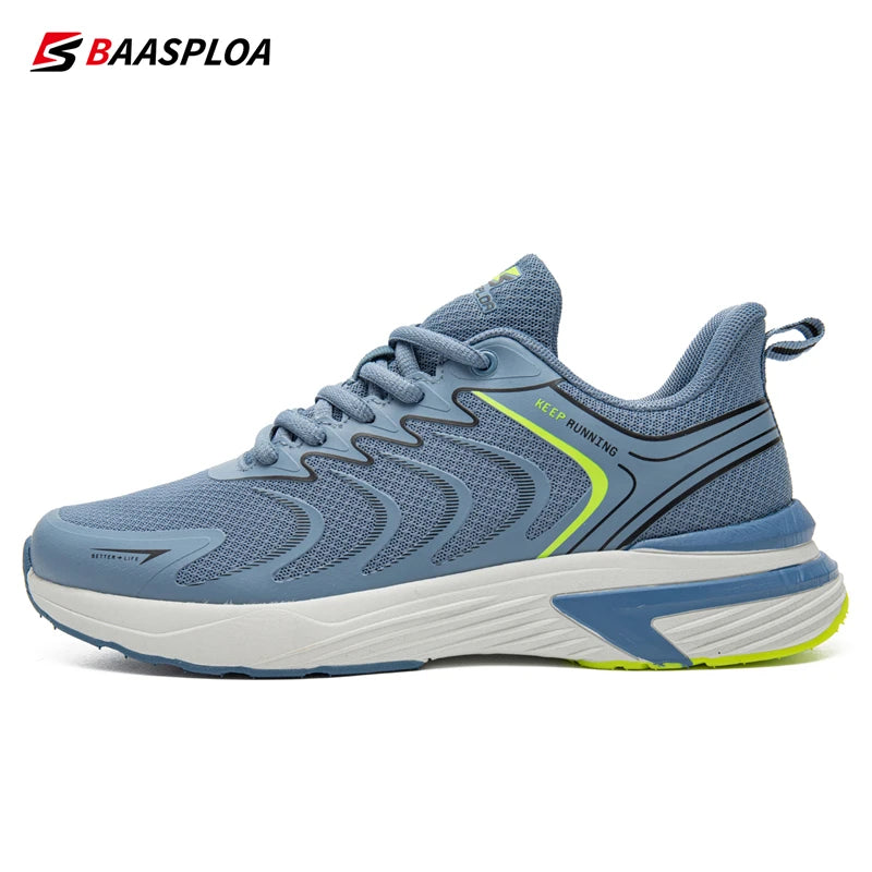 Baasploa Men's Walking Shoes 2025 Summer Outdoor Mountain Training Sneakers Male Casual Lightweight Mesh Breathable Shoes