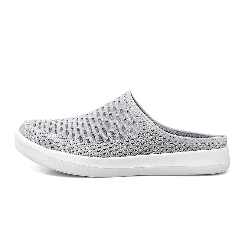 Men Half Shoes Slippers Slides Summer Mesh Shoes Unisex Women Indoor Outdoor Lightweight Plus Big Size 49 50 51 52 53 54
