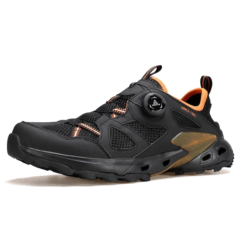 HUMTTO Chaussures de sport d'extérieur pour hommes, chaussures de randonnée antidérapantes, baskets de marche à séchage rapide pour hommes, baskets de trekking respirantes