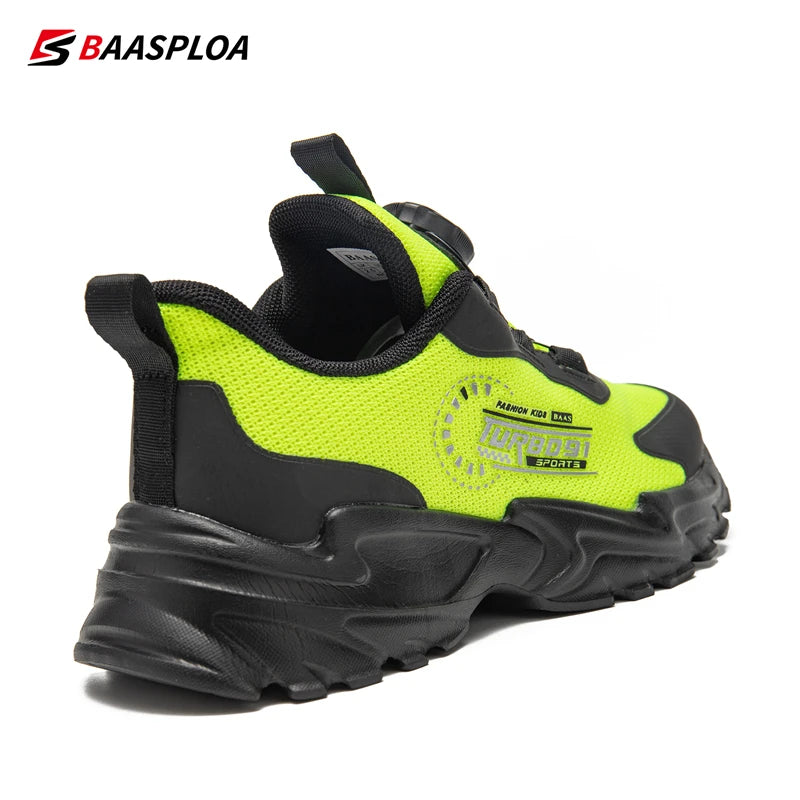 Baasploa Children Walking Shoes New Casual Mesh Lightweight Breathable Sneakers ﻿Kids Outdoor Fashion Non-slip Running Shoes