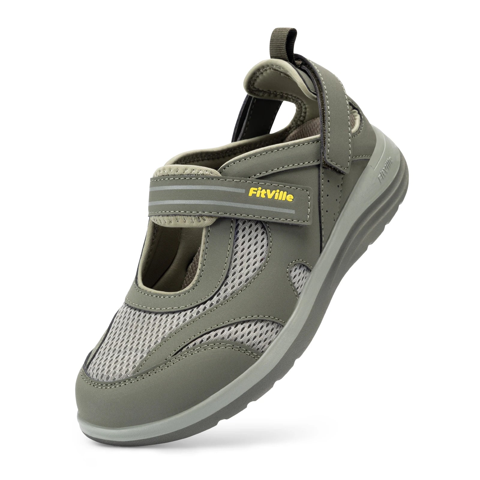 Fitville Women's Sandals Mary Jane Casual Shoes Widened Toe For Swollen Feet Lightweight Breathable Outdoor Elderly Shoes Sandal