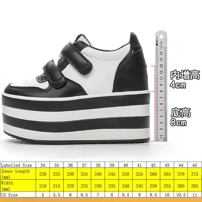 Fujin 12cm Synthetic Genuine Leather 2024 Boot Ankle Women Autumn Spring Cowboy Platform Wedge High Brand Chunky Sneaker Shoes