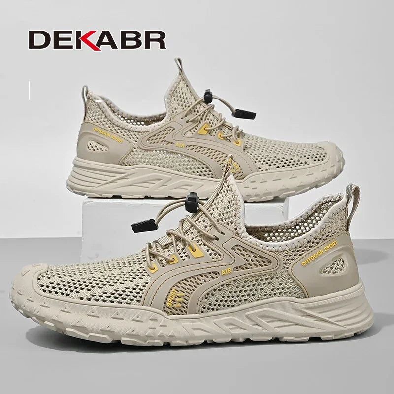 DEKABR New Summer Casual Shoes Men Trendy Comfortable Breathable Mesh Fashion Men Shoes Size 38-46