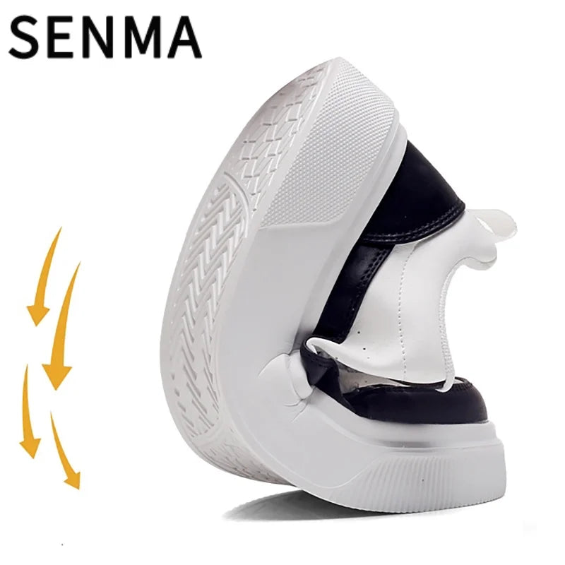 SENMA Men's Shoes 2025 Breathable Sports Shoes Luxury Men's Sneakers Youth Casual Versatile Pure White Board Shoes Tennis shoes
