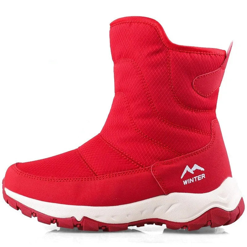Bottes de marque pour hommes, bottes de neige imperméables d'hiver unisexes montantes, garde au chaud, bottines d'extérieur en coton, baskets décontractées