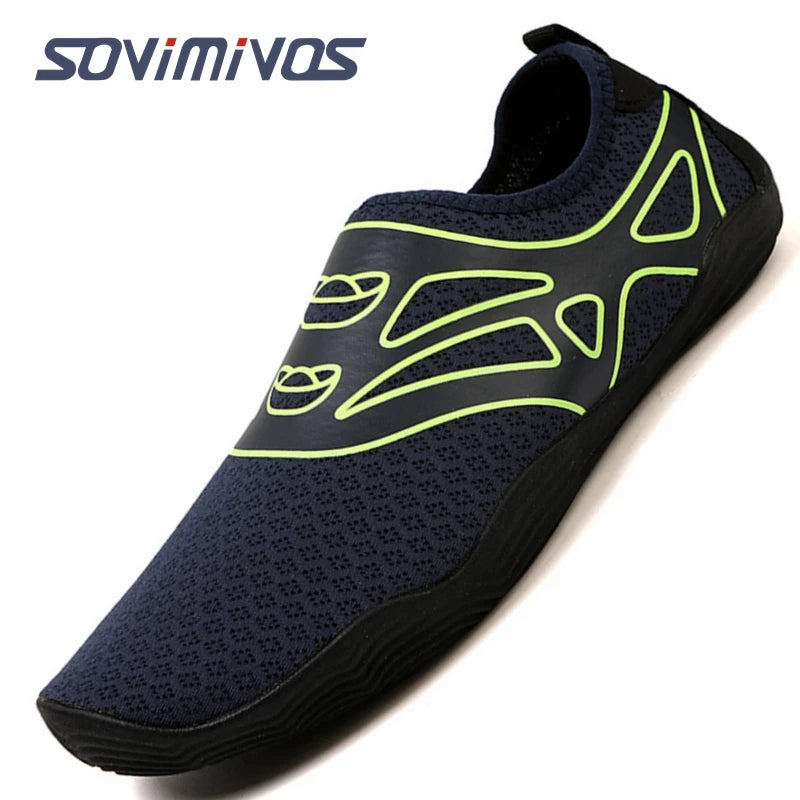 Water Shoes for Men Barefoot Beach Shoes Breathable Sport Shoes Quick Dry River Whtie Sea Aqua Sneakers Soft Beach Sneakers