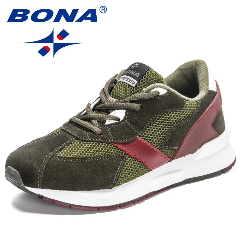BONA 2023 New Designers Running Shoes Women Breathable Mesh Outdoor Light Weight Sports Shoes Casual Walking Sneakers Ladies