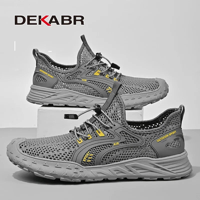 DEKABR New Summer Casual Shoes Men Trendy Comfortable Breathable Mesh Fashion Men Shoes Size 38-46