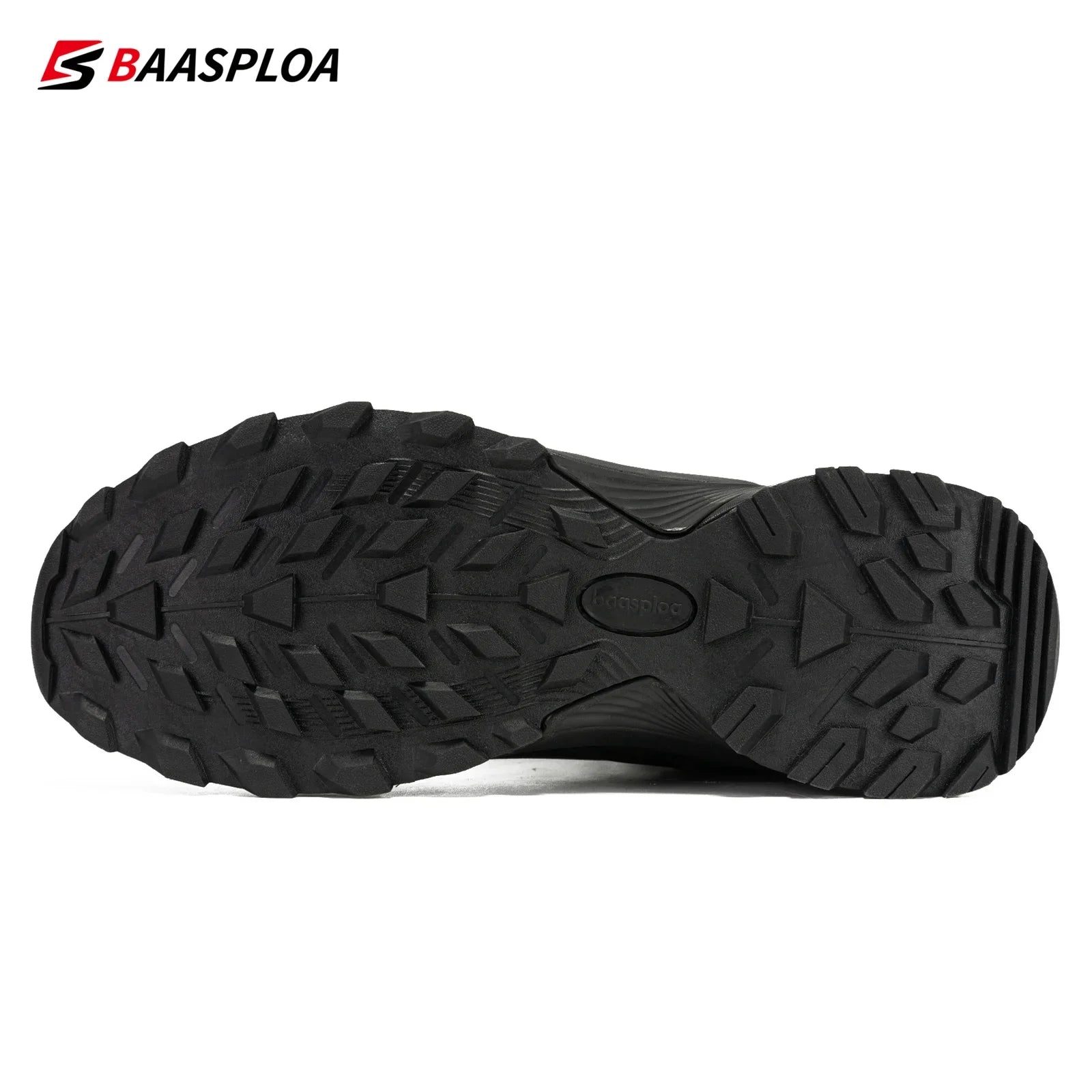 Baasploa New Hiking Shoes Men Outdoor Waterproof Anti-Skid Wear-Resistant Sneakers Male Casual Lightweight Lace up Walking Shoes