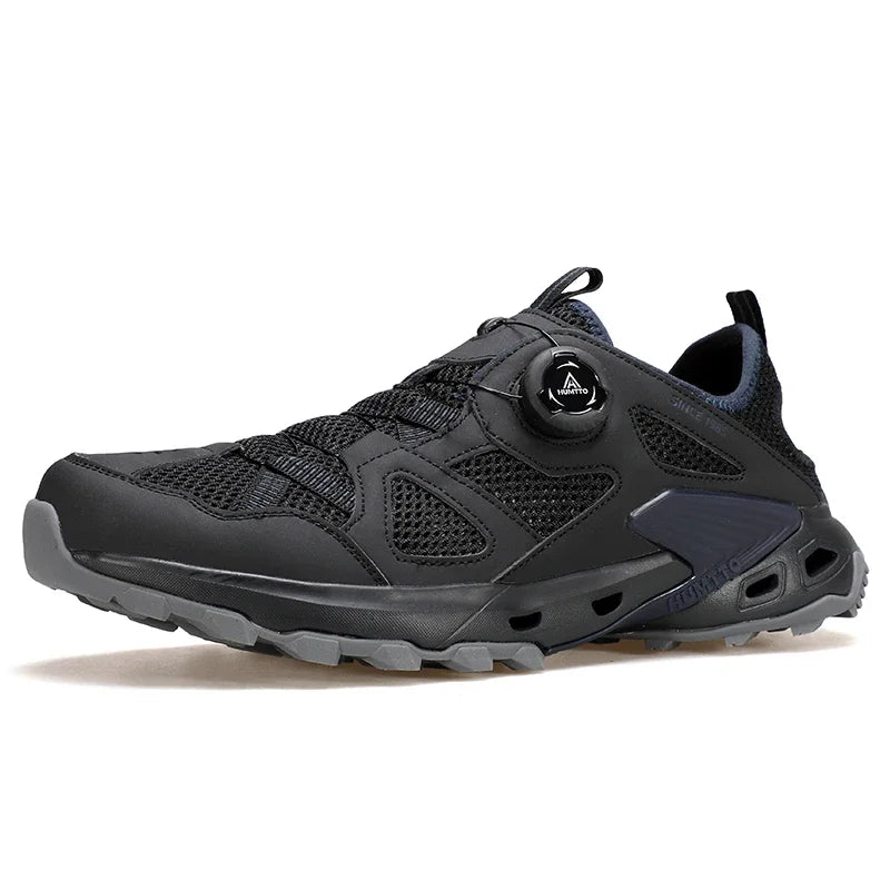 HUMTTO Chaussures de sport d'extérieur pour hommes, chaussures de randonnée antidérapantes, baskets de marche à séchage rapide pour hommes, baskets de trekking respirantes