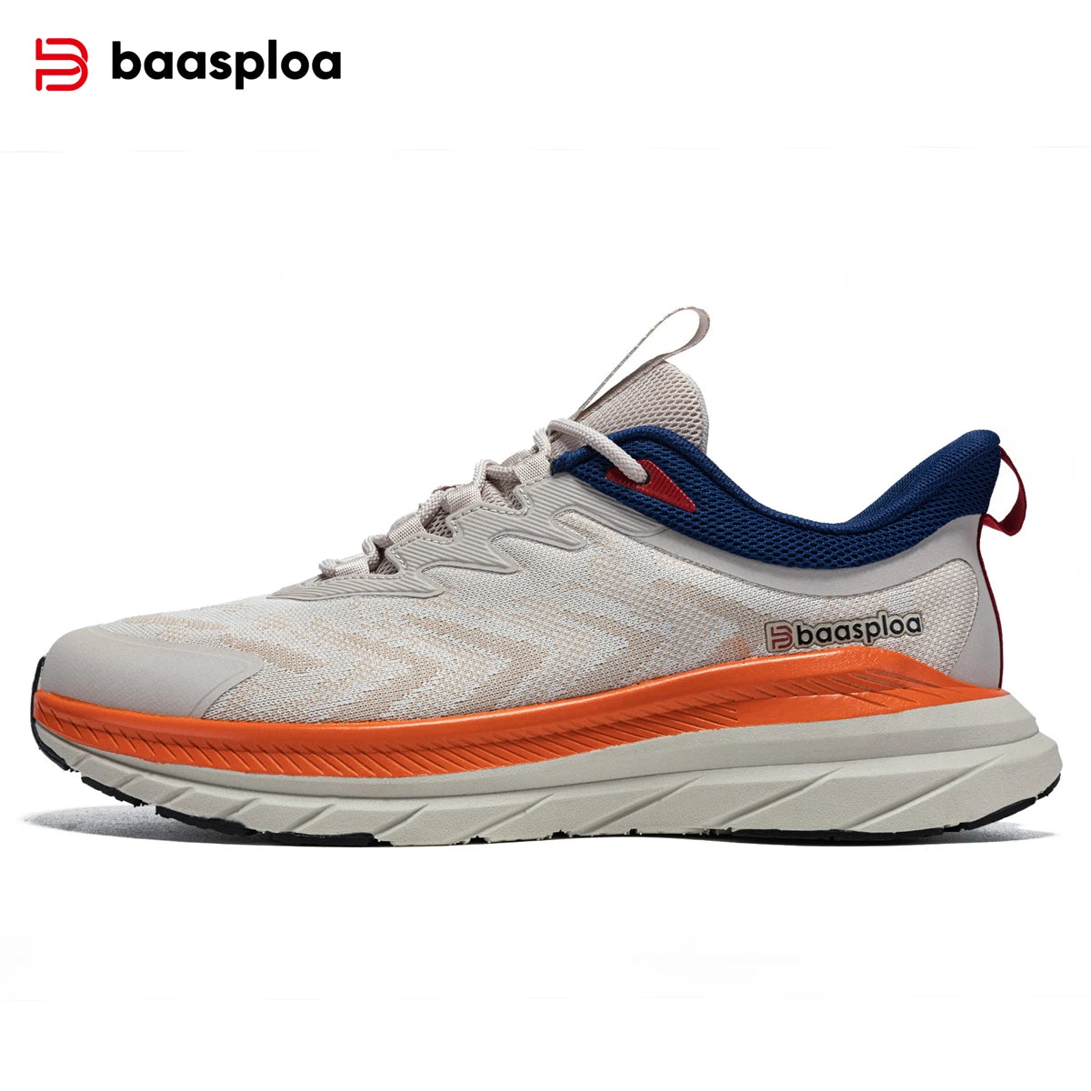 Baasploa Sport Shoes Casual Lightweight Breathable Running Shoes Men New Fashion Mesh Casual Sneakers Male Comfort Non-Slip
