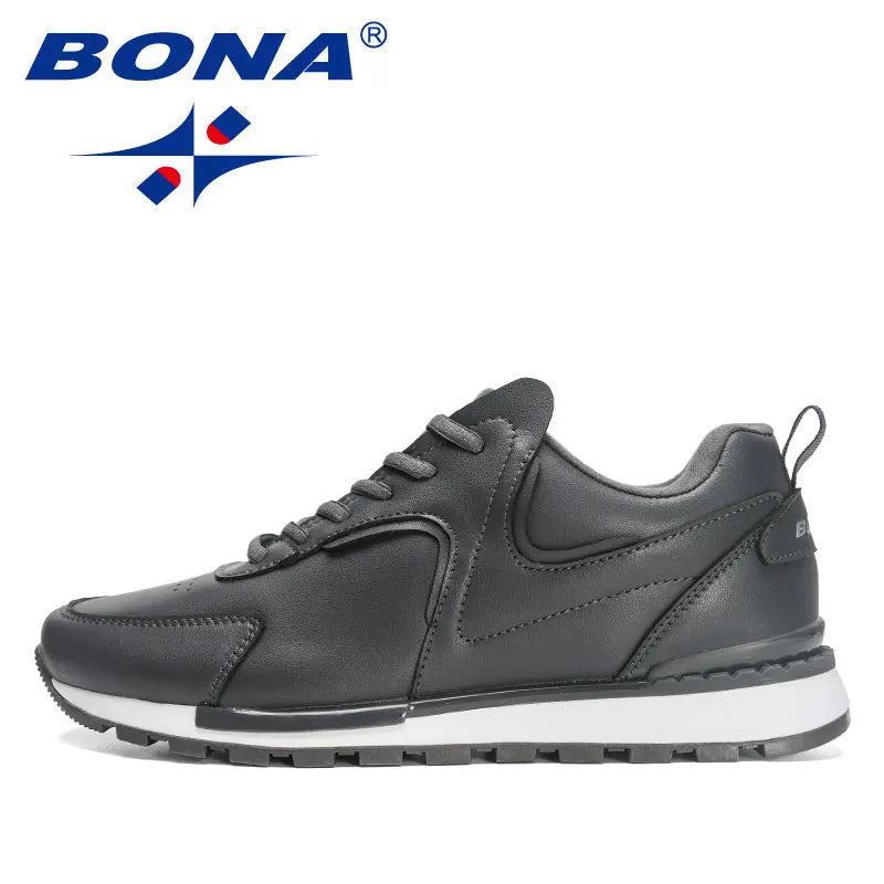BONA 2023 New Shoes Men Outdoor Walking Shoes Man Casual Lightweight Sneakers Leisure Footwear Comfy Durable sole