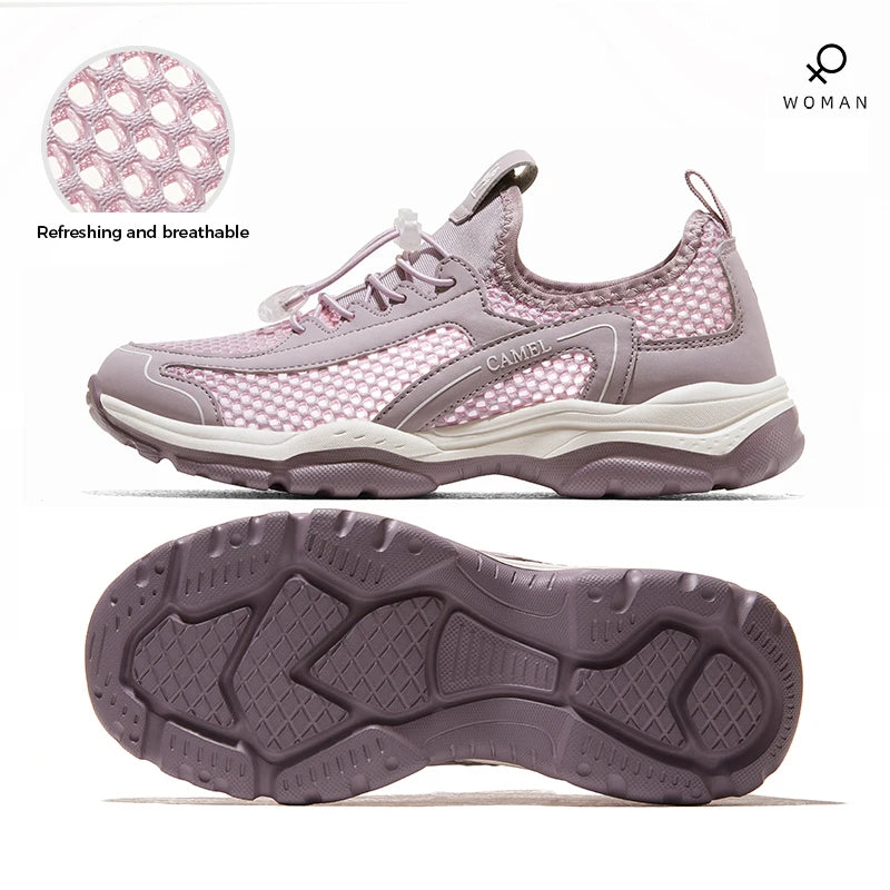 GOLDEN CAMEL Male Sneakers Outdoor Mesh Breathable Casual Sports Running Walking Shoes Water Ladies Shoes for Men 2023 Summer