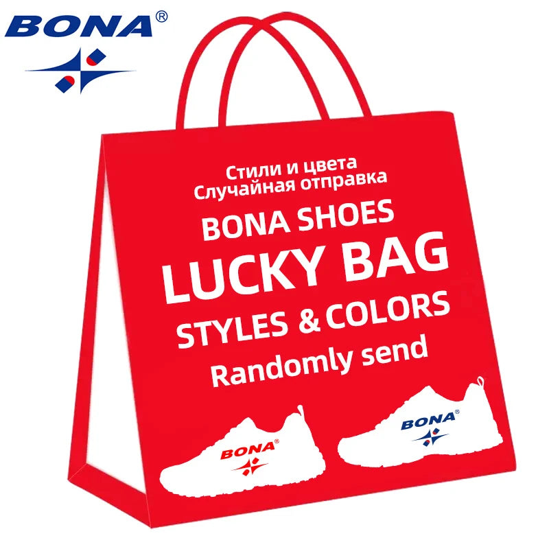 BONA Lucky Bag Sports Shoes Casual Shoes Leather Shoes Hiking Shoes Sneakers Men Sandals Random style and color