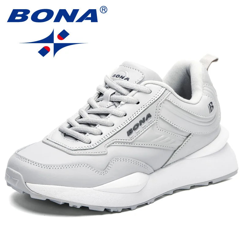 Bona's new women's walking shoes, comfortable running shoes, popular sports shoes, outdoor sports shoes, walking shoes